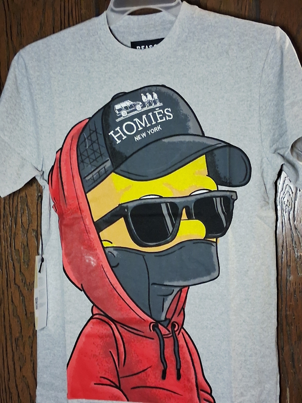 HOMIES Graphic Short Sleeve Tee in Gray NWT